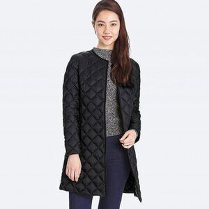 💎 UNIQLO Ultra Light Quilted Down Jacket | Packable Long Coat | Size M